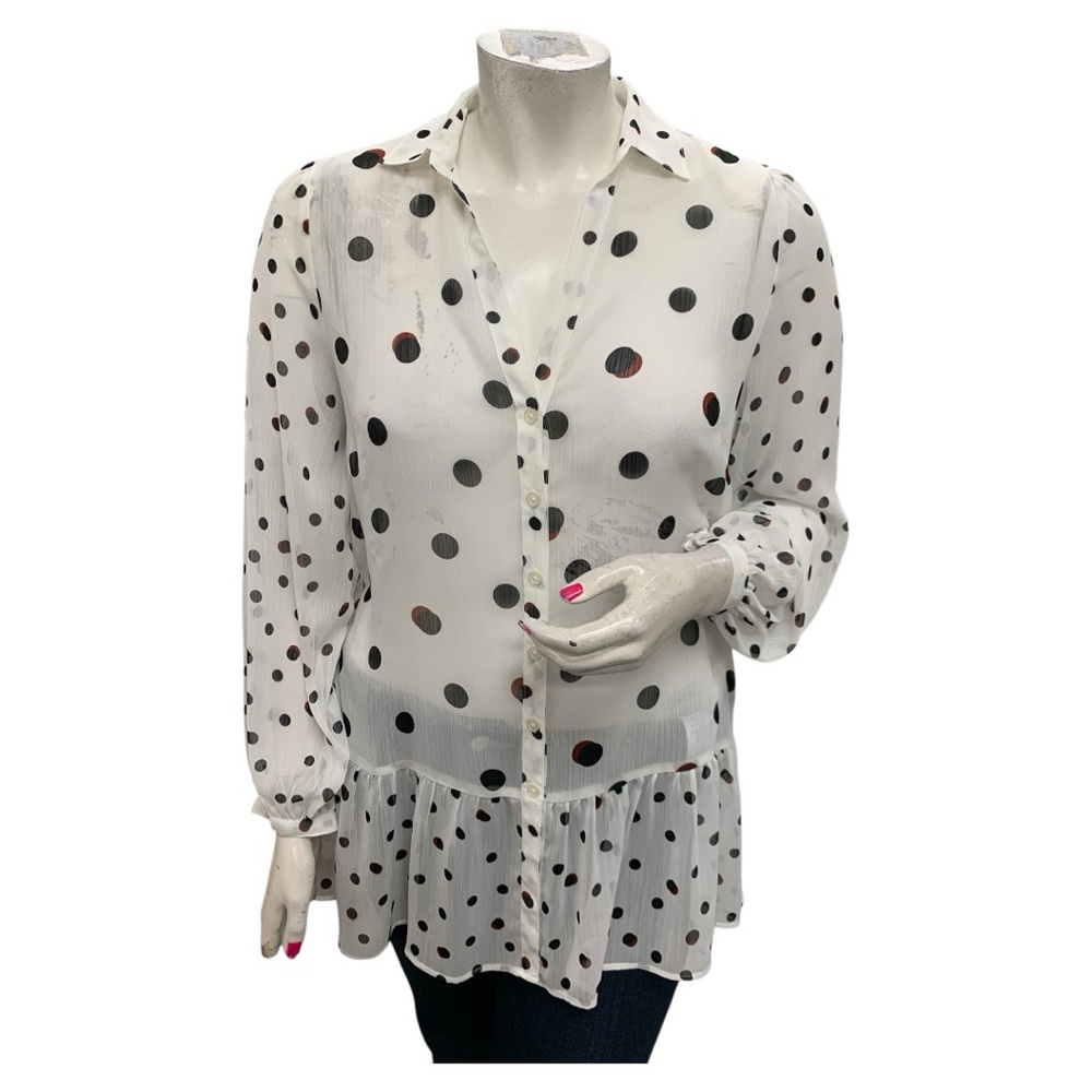 Love & Legend Sheer Top LS Size L